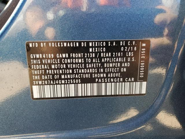 2016 VOLKSWAGEN JETTA S - 3VW267AJ4GM325505