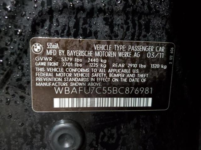 WBAFU7C55BC876981 BMW 535 XI
