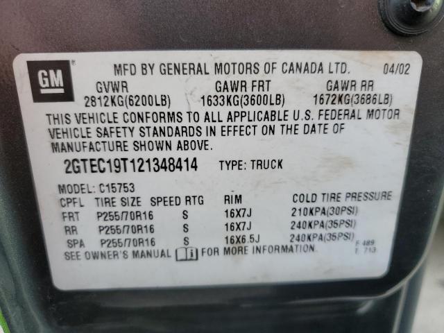 2GTEC19T121348414 GMC New Sierra C1500