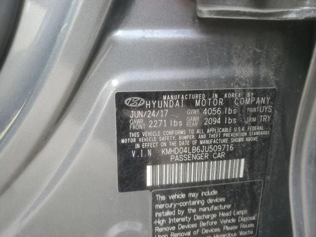 2018 HYUNDAI ELANTRA SP - KMHD04LB6JU509716
