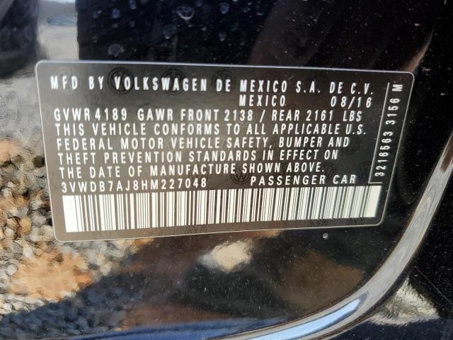 2017 VOLKSWAGEN JETTA SE - 3VWDB7AJ8HM227048