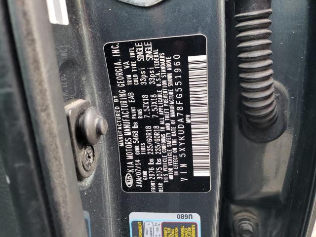 5XYKUDA78FG551960 KIA SORENTO EX