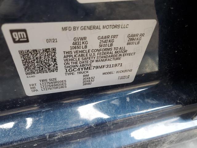 2021 CHEVROLET 2500 HD - 1GC4YME79MF311971