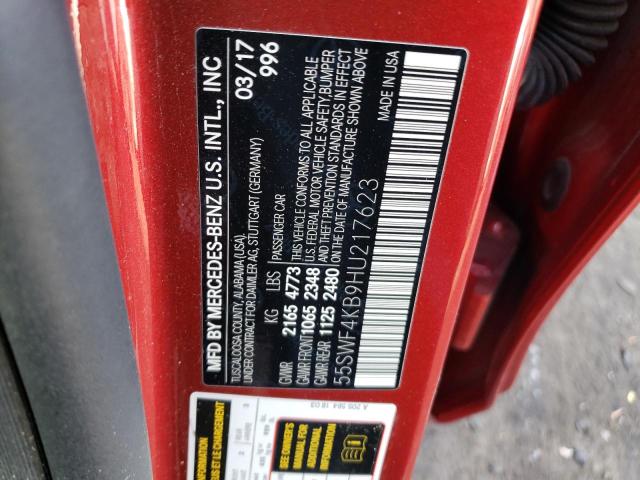 55SWF4KB9HU217623 Mercedes-Benz C 300 4matic