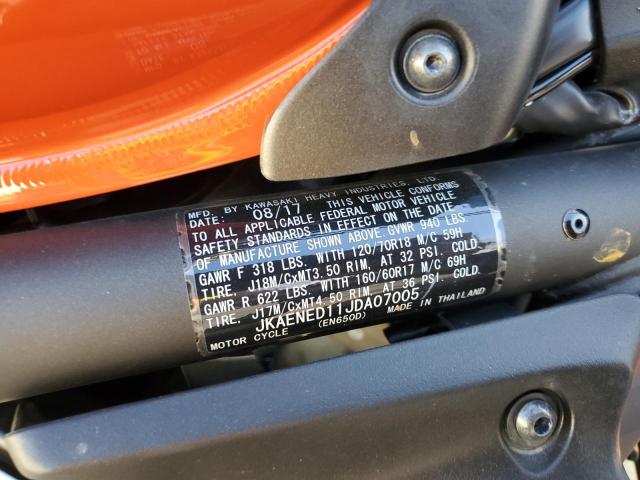 2018 KAWASAKI EN650 D JKAENED11JDA07005