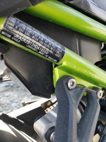 2017 KAWASAKI ZR900 - JKAZR2B12HDA18550