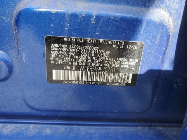 JF1VA1E65H9830220 Subaru Wrx Premium