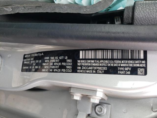 2015 JEEP RENEGADE L - ZACCJABT3FPB82383