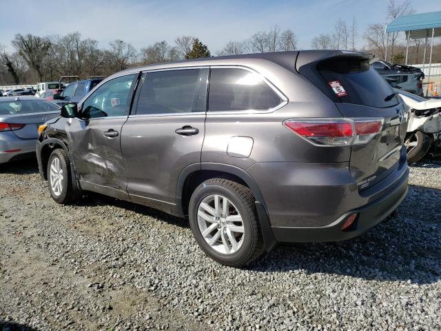 VIN 5TDZARFH3ES004974 2014 Toyota Highlander, LE no.2