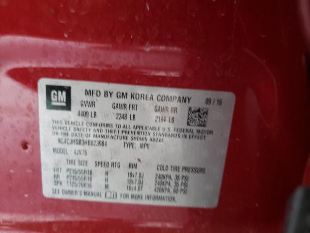 2017 BUICK ENCORE PRE - KL4CJHSB3HB023984