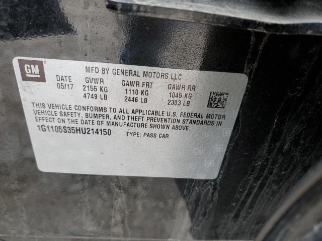 2017 CHEVROLET IMPALA LT - 1G1105S35HU214150
