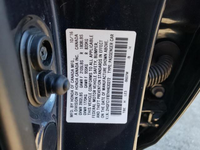 2017 HONDA CIVIC EX 2HGFC1F87HH630272