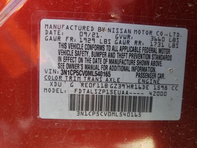 2021 NISSAN KICKS SV - 3N1CP5CV0ML540165
