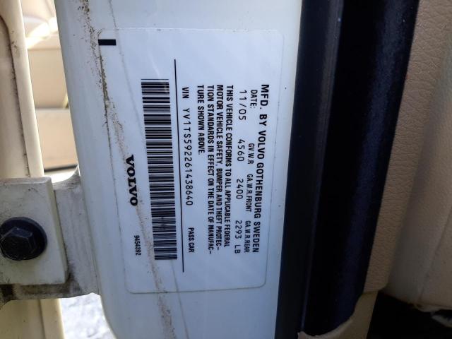 YV1TS592261438640 Volvo S80