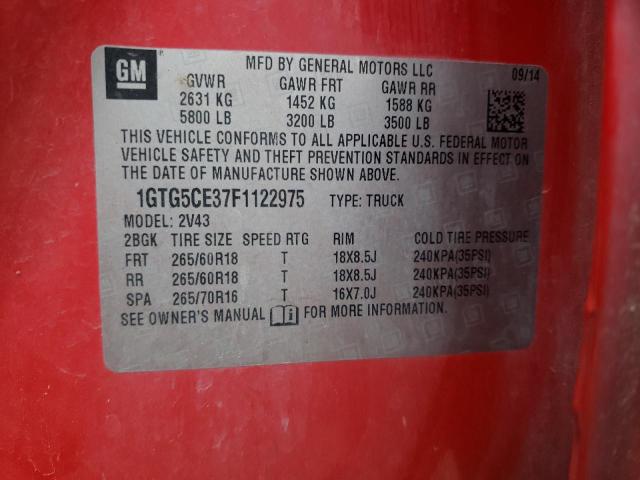1GTG5CE37F1122975 GMC Canyon