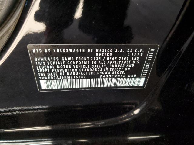 2017 VOLKSWAGEN JETTA SE - 3VWDB7AJ9HM275240