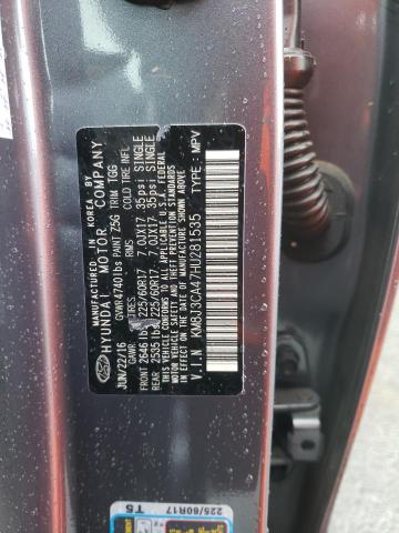 KM8J3CA47HU281535 Hyundai Tucson Limited