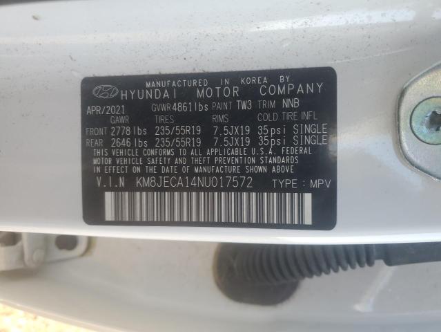 2022 HYUNDAI TUCSON LIM - KM8JECA14NU017572