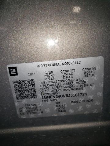 2018 CHEVROLET TRAVERSE L - 1GNEVGKW8JJ161734