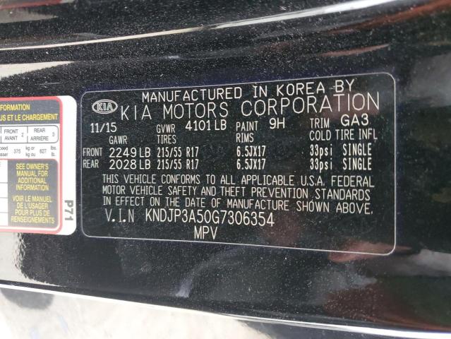 2016 KIA SOUL + KNDJP3A50G7306354