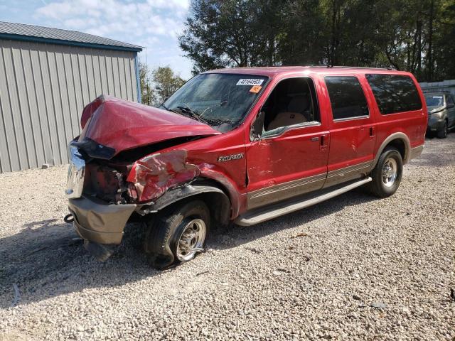 Ford Excursion salvage cars for sale: 2003 Ford Excursion Eddie Bauer