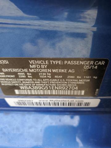 WBA3B9G51ENR92704 BMW 335 XI