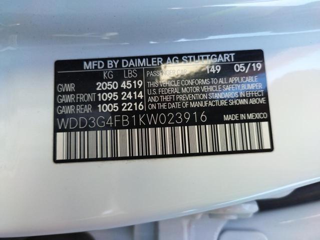 2019 MERCEDES-BENZ A 220 4MAT - WDD3G4FB1KW023916