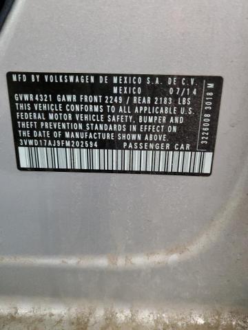 2015 VOLKSWAGEN JETTA SE - 3VWD17AJ9FM202594