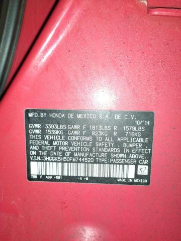 2015 HONDA FIT LX - 3HGGK5H50FM744520