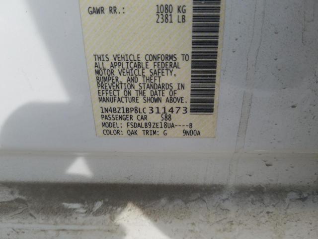 2020 NISSAN LEAF S PLU - 1N4BZ1BP8LC311473