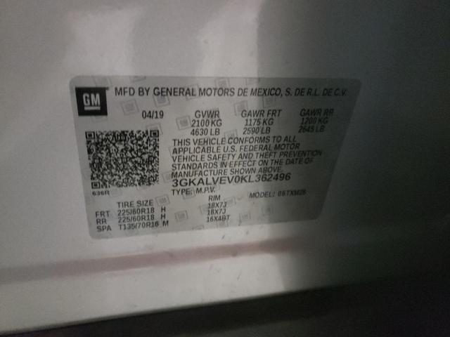 3GKALVEV0KL362496 GMC Terrain Slt