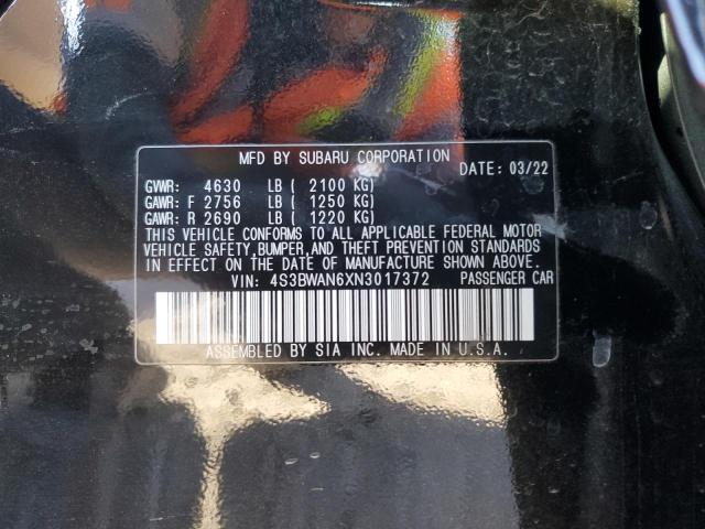 4S3BWAN6XN3017372 Subaru Legacy Limited