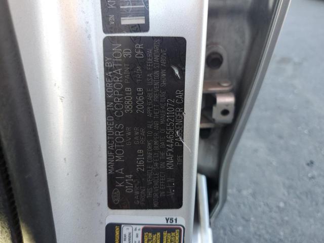 KNAFX4A65E5211072 KIA FORTE LX