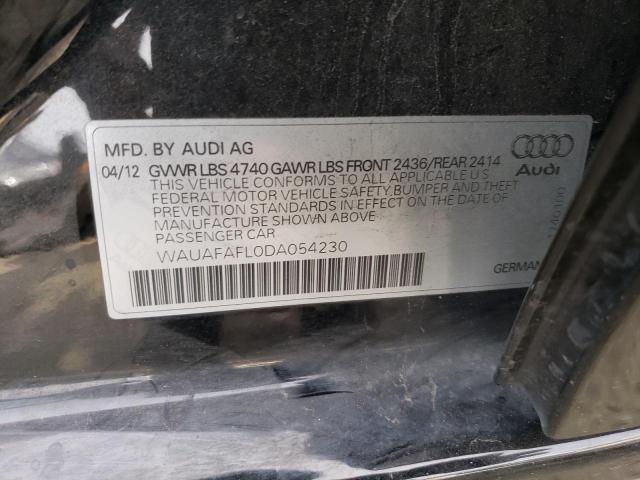 VIN WAUAFAFL0DA054230 2013 Audi A4, Premium no.12