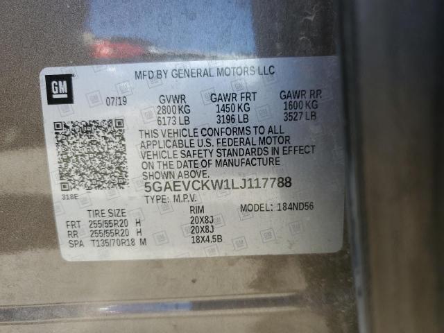 2020 BUICK ENCLAVE AV - 5GAEVCKW1LJ117788