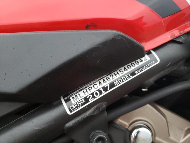 2017 HONDA CBR500 R MLHPC4462H5400942