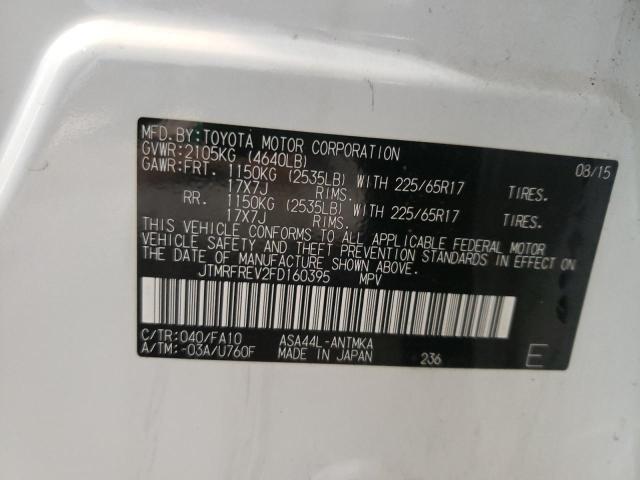 2015 TOYOTA RAV4 XLE - JTMRFREV2FD160395