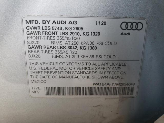 2021 AUDI SQ5 PREMIU - WA1B4AFY7M2034649