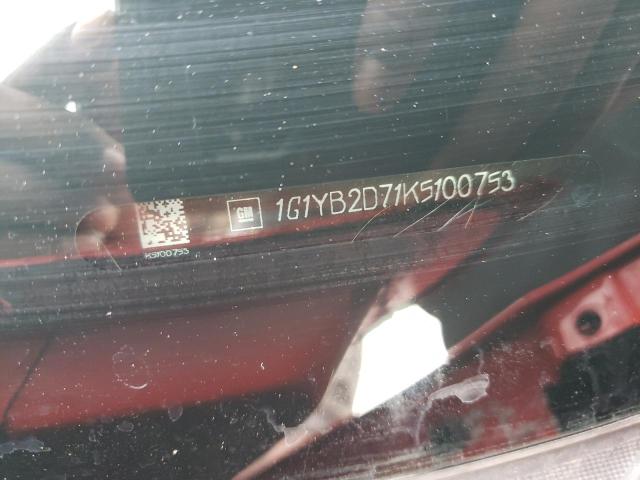 2019 CHEVROLET CORVETTE S - 1G1YB2D71K5100753