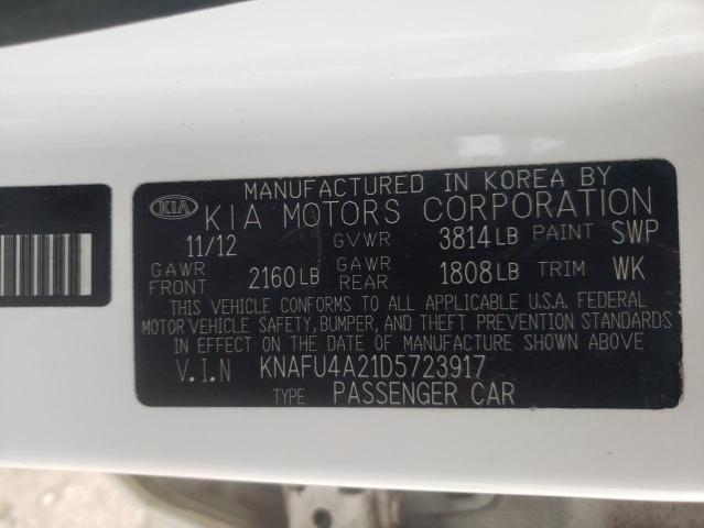 KNAFU4A21D5723917 KIA FORTE EX