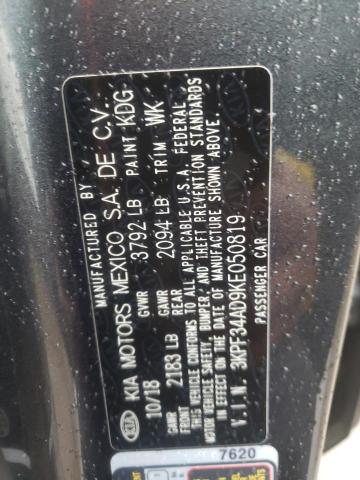 2019 KIA FORTE GT L - 3KPF34AD9KE050819