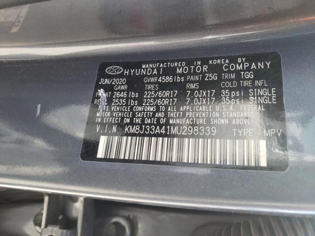 2021 HYUNDAI TUCSON LIM - KM8J33A41MU298339