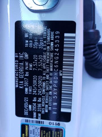 5XYP6DHC6NG245339 KIA Telluride S