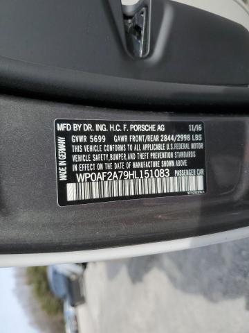 2017 PORSCHE PANAMERA T - WP0AF2A79HL151083