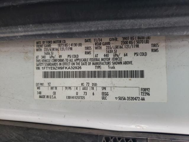 2015 FORD TRANSIT T- - 1FTYE9ZM9FKA32926