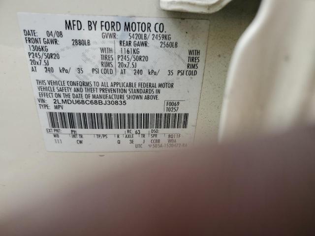 2LMDU68C68BJ30835 Lincoln MKX