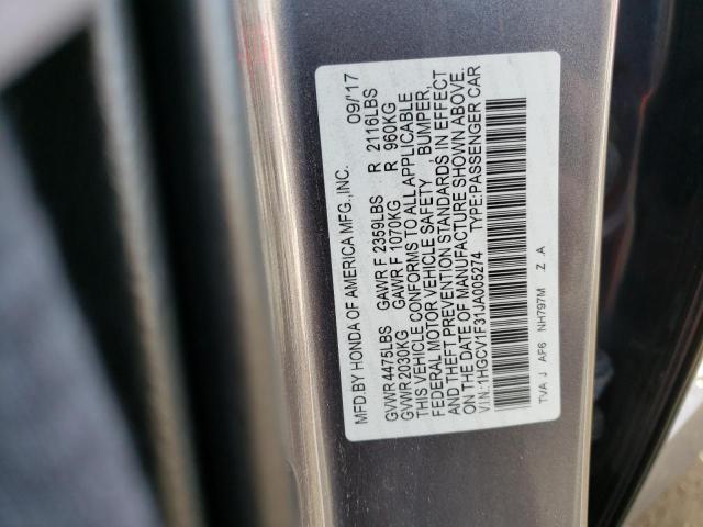 2018 HONDA ACCORD SPO - 1HGCV1F31JA005274