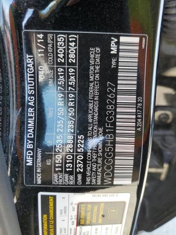 2015 MERCEDES-BENZ GLK 350 - WDCGG5HB1FG382627