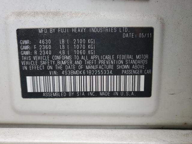 4S3BMDK61B2255334 Subaru Legacy 3.6r Limited