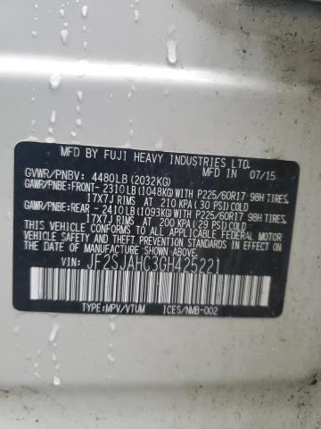 JF2SJAHC3GH425221 Subaru Forester 2.5i Limited